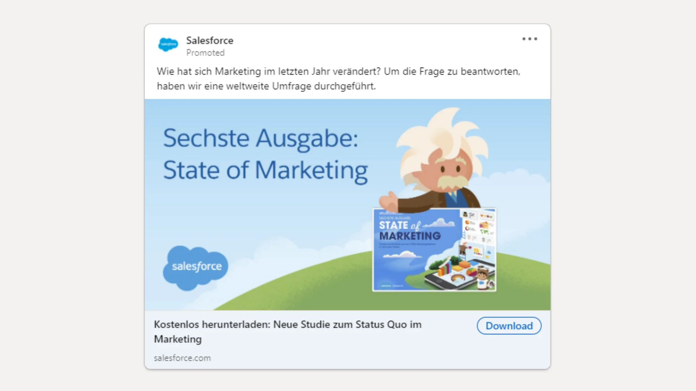 LinkedIn Anzeige Beispiel Salesforce